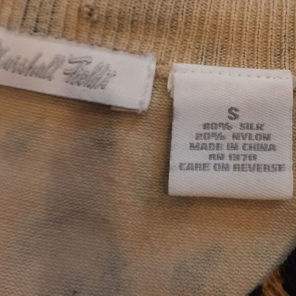 RARE Marshall Fields Cardigan Animal Print Silk/Nylon - Picture 9 of 10